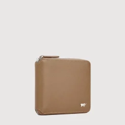 Braun Büffel Compact Wallets | Wallets & Small Leather Goods>ADAM ZIP CENTRE FLAP WALLET WITH COIN COMPARTMENT