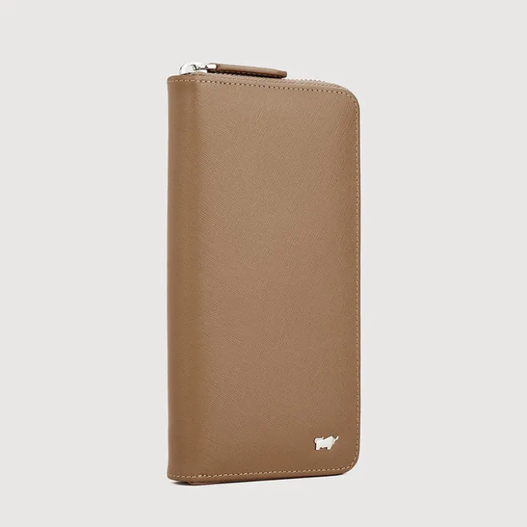 Braun Büffel Long Wallets | Wallets & Small Leather Goods>ADAM ZIP LONG WALLET