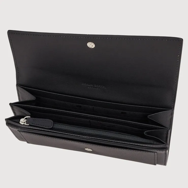 Women Braun Büffel Long Wallets | Wallets & Small Leather Goods>AGMA BIFOLD LONG WALLET WITH ZIP COMPARTMENT (BOX GUSSET)