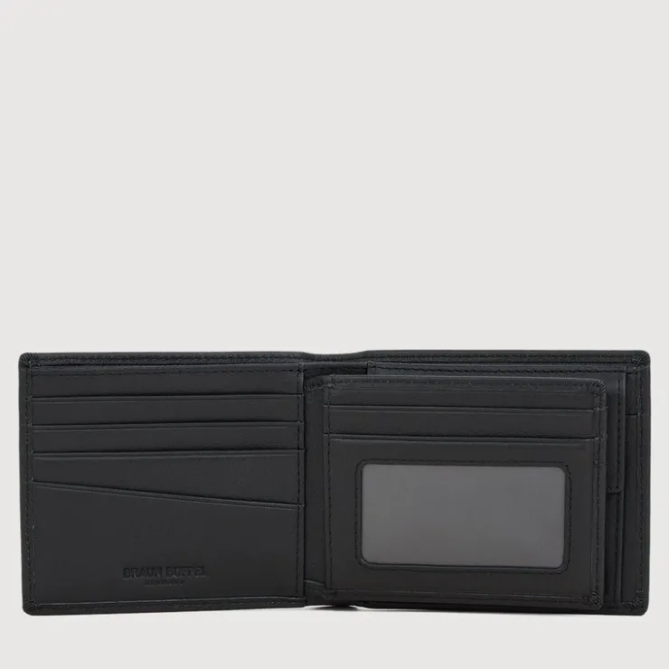 Braun Büffel Compact Wallets | Wallets & Small Leather Goods>ANDERS CENTRE FLAP WALLET WITH COIN COMPARTMENT