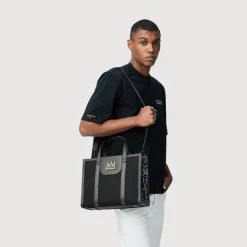 Braun Büffel Tote Bags>BASQUIAT MEDIUM TOTE BAG