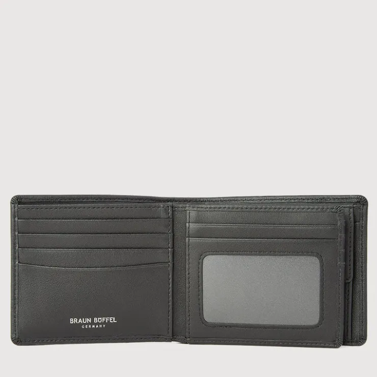 Braun Büffel Compact Wallets>BERGEN CENTRE FLAP WALLET WITH COIN COMPARTMENT