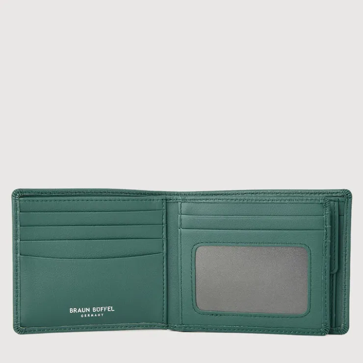 Braun Büffel Compact Wallets>BERGEN CENTRE FLAP WALLET WITH COIN COMPARTMENT