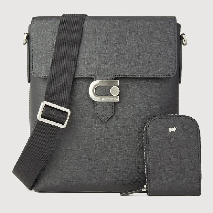 Braun Büffel Postman Bags>BERGEN MEDIUM POSTMAN