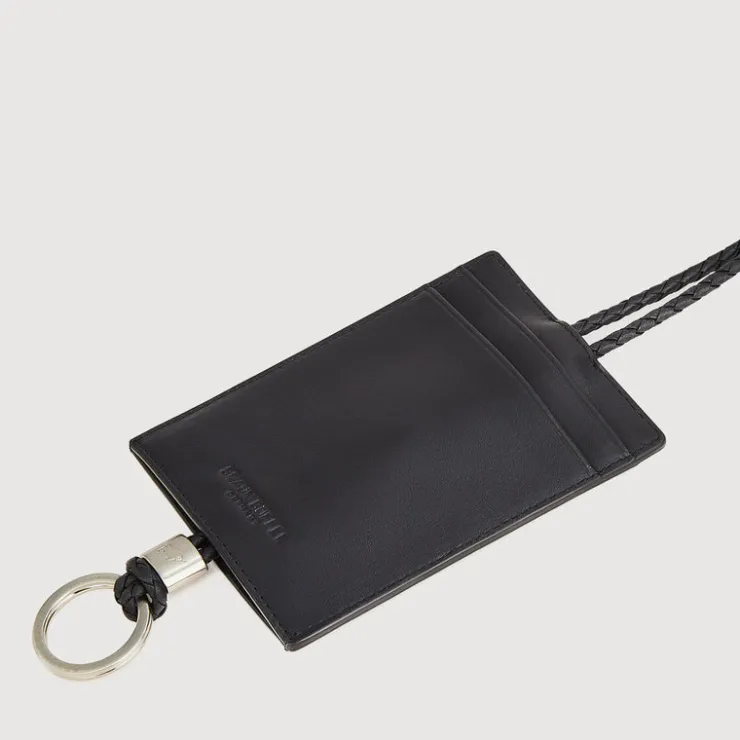 Braun Büffel Lanyards>BURLS WEAVED LANYARD WITH PASSHOLDER & KEY RING