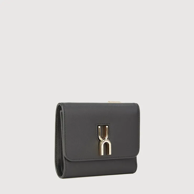 Women Braun Büffel Compact Wallets | Wallets & Small Leather Goods>CEDORE TRIFOLD SMALL WALLET WITH EXTERNAL COIN COMPARTMENT