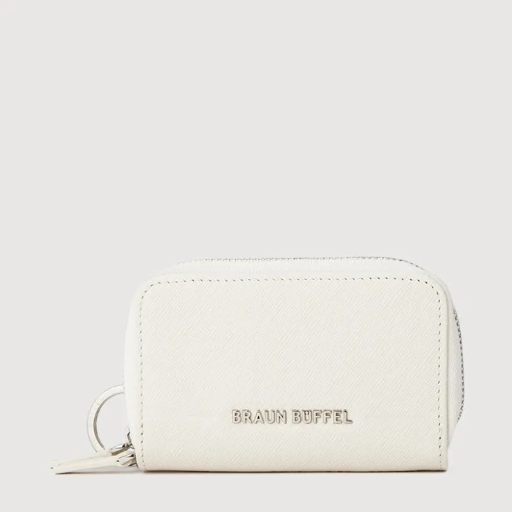 Braun Büffel Coin Holders>CRAIG COIN HOLDER WITH KEY RING
