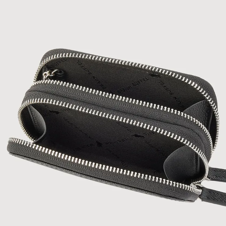 Braun Büffel Coin Holders>CRAIG COIN HOLDER WITH KEY RING