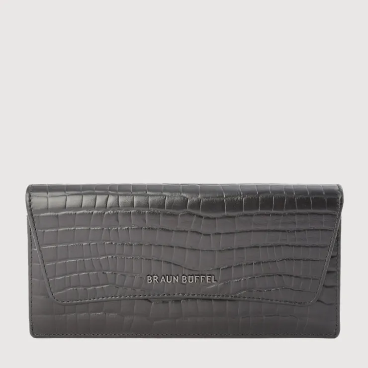Women Braun Büffel Long Wallets | Wallets & Small Leather Goods>EWIG BIFOLD LONG WALLET WITH ZIP COMPARTMENT (BOX GUSSET)