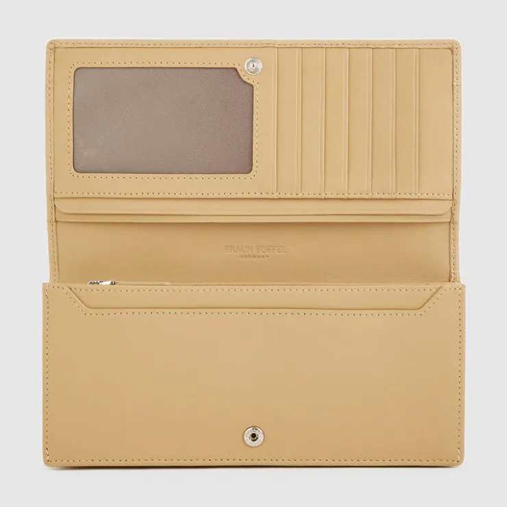 Women Braun Büffel Long Wallets | Wallets & Small Leather Goods>EYANA BIFOLD LONG WALLET WITH ZIP COMPARTMENT (BOX GUSSET)