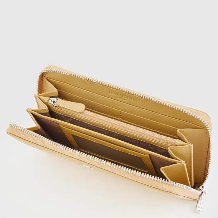 Women Braun Büffel Long Wallets | Wallets & Small Leather Goods>EYANA ZIP LONG WALLET (3 GUSSET)