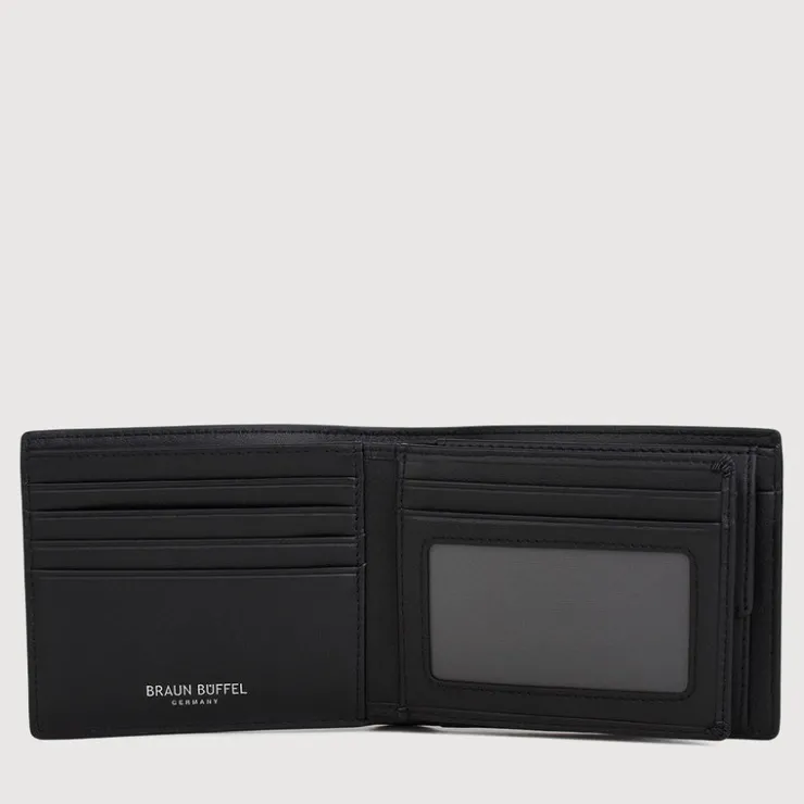 Braun Büffel Compact Wallets | Wallets & Small Leather Goods>FELIX CENTRE FLAP WALLET WITH COIN COMPARTMENT