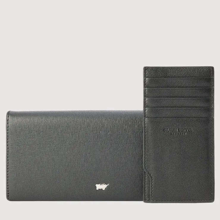 Women Braun Büffel Long Wallets | Wallets & Small Leather Goods>HINNA BIFOLD LONG WALLET WITH ZIP COMPARTMENT (BOX GUSSET)