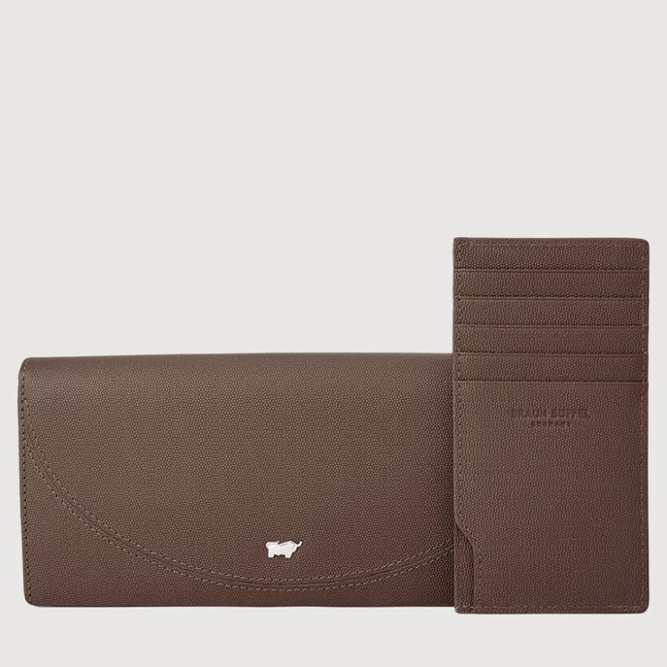Women Braun Büffel Long Wallets | Wallets & Small Leather Goods>HINNA BIFOLD LONG WALLET WITH ZIP COMPARTMENT (BOX GUSSET)