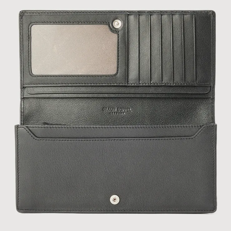 Women Braun Büffel Long Wallets | Wallets & Small Leather Goods>HINNA BIFOLD LONG WALLET WITH ZIP COMPARTMENT (BOX GUSSET)