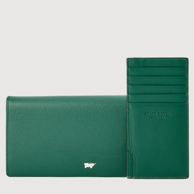 Women Braun Büffel Long Wallets | Wallets & Small Leather Goods>HINNA BIFOLD LONG WALLET WITH ZIP COMPARTMENT (BOX GUSSET)