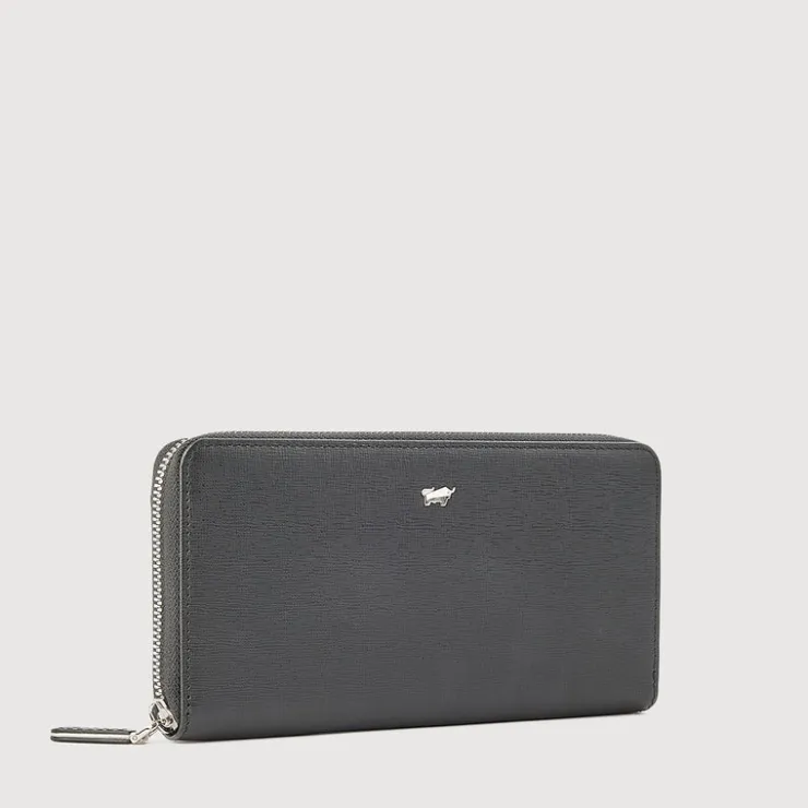 Women Braun Büffel Long Wallets | Wallets & Small Leather Goods>HINNA ZIP LONG WALLET (3 GUSSET)