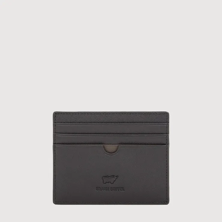 Braun Büffel Card Holders>IKON FLAT CARD HOLDER