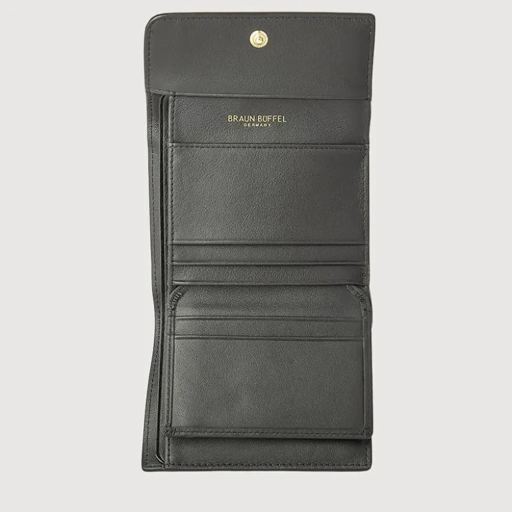 Women Braun Büffel Compact Wallets | Wallets & Small Leather Goods>NANA TRIFOLD SMALL WALLET WITH EXTERNAL COIN COMPARTMENT