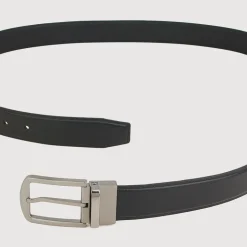 Braun Büffel Belt | Accessories>REVERSIBLE NAPPA LEATHER BELT SATIN FINISH IN STAINLESS STEEL NEEDLE BUCKLE