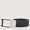 Braun Büffel Belt | Accessories>REVERSIBLE SAFFIANO LEATHER BELT WITH NICKEL IN SATIN FINISH STAINLESS STEEL NEEDLE BUCKLE