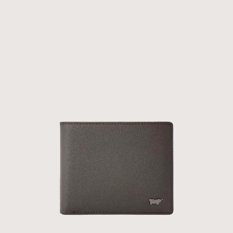 Braun Büffel Compact Wallets>SEISMIC CENTRE FLAP WALLET WITH COIN COMPARTMENT