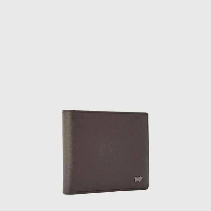 Braun Büffel Compact Wallets>SEISMIC CENTRE FLAP WALLET WITH COIN COMPARTMENT