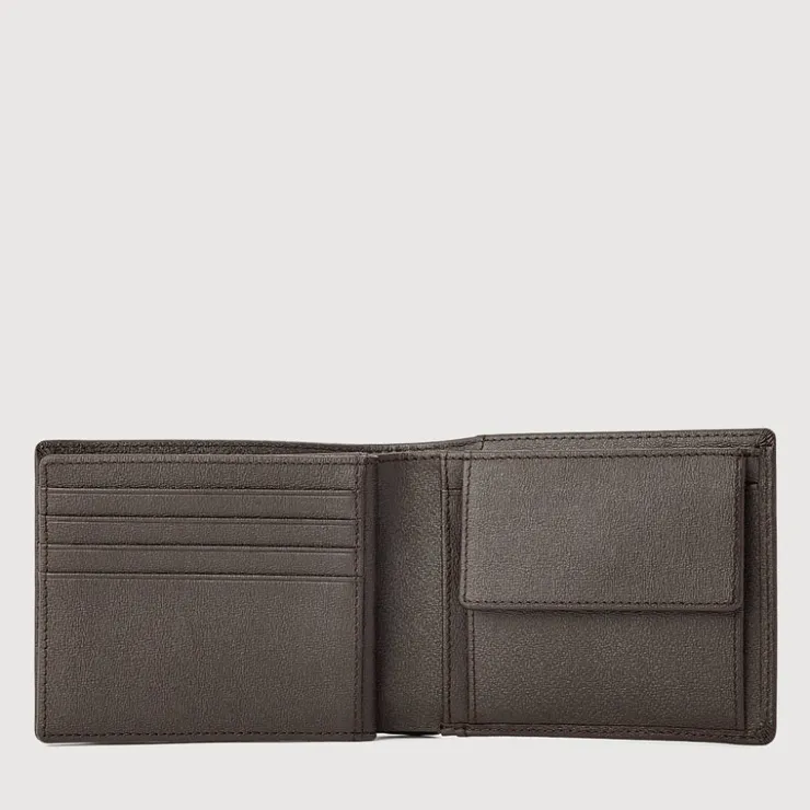 Braun Büffel Compact Wallets>SEISMIC CENTRE FLAP WALLET WITH COIN COMPARTMENT