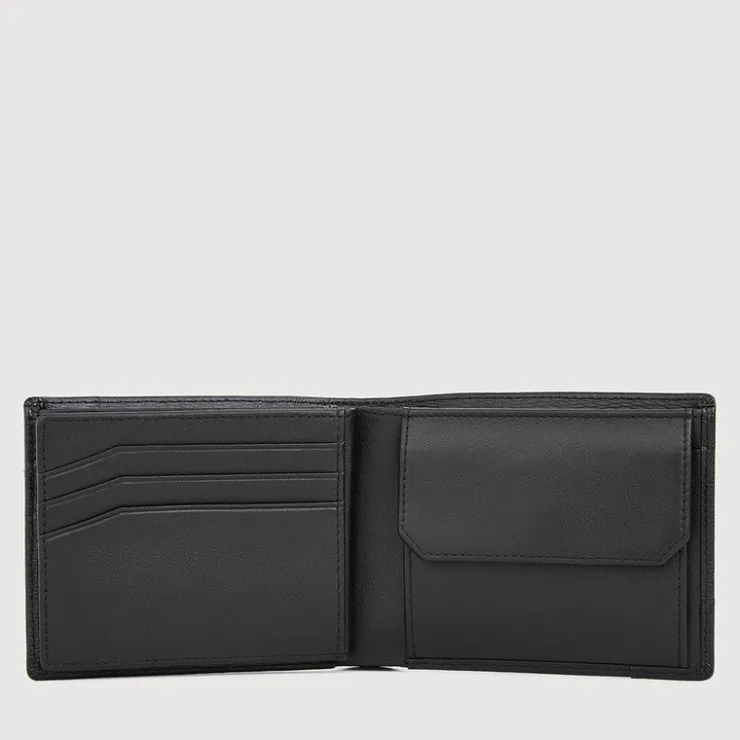 Braun Büffel Compact Wallets | Wallets & Small Leather Goods>SLATE CENTRE FLAP WALLET WITH COIN COMPARTMENT