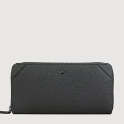 Braun Büffel Long Wallets | Wallets & Small Leather Goods>SLATE ZIP LONG WALLET (2 GUSSET)