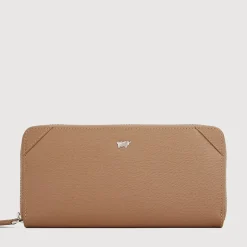 Braun Büffel Long Wallets | Wallets & Small Leather Goods>SLATE ZIP LONG WALLET (2 GUSSET)