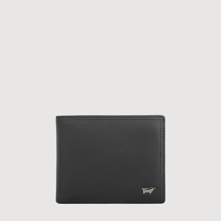 Braun Büffel Compact Wallets | Wallets & Small Leather Goods>STUDIO CENTRE FLAP WALLET WITH COIN COMPARTMENT