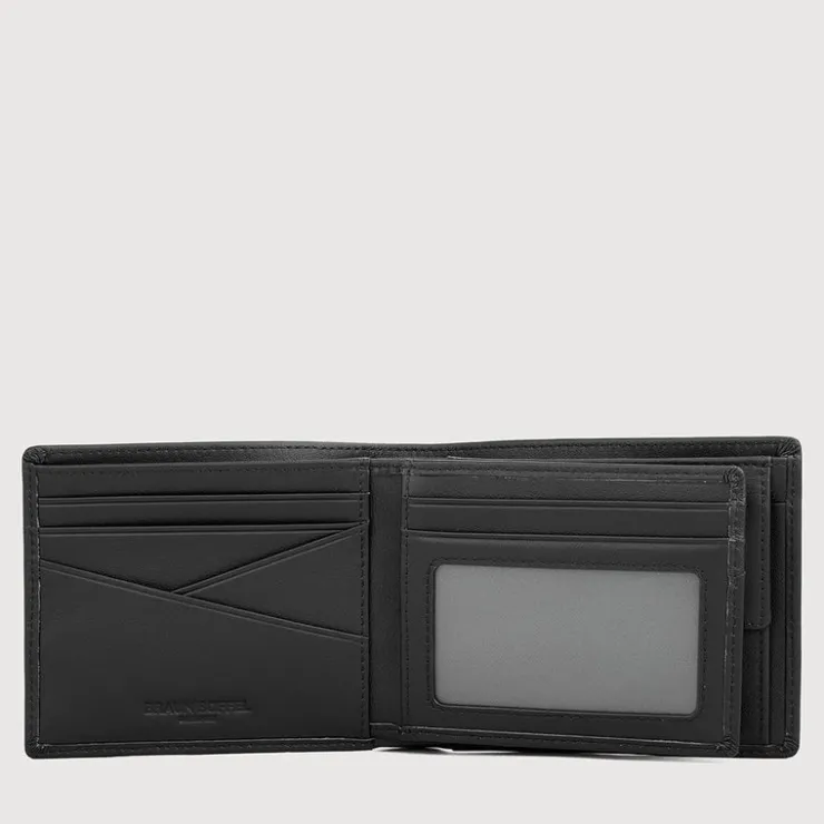 Braun Büffel Compact Wallets | Wallets & Small Leather Goods>STUDIO CENTRE FLAP WALLET WITH COIN COMPARTMENT