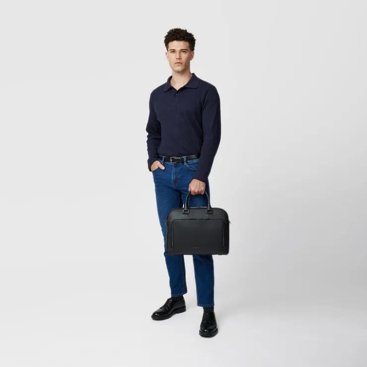 Braun Büffel Briefcases>VIKTOR BRIEFCASE