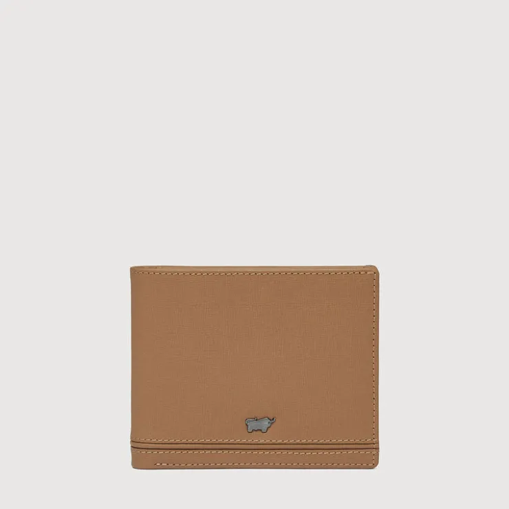 Braun Büffel Compact Wallets>VIKTOR CENTRE FLAP CARDS WALLET