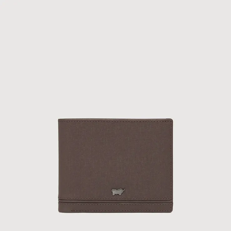 Braun Büffel Compact Wallets>VIKTOR CENTRE FLAP CARDS WALLET