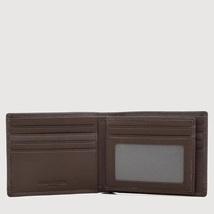 Braun Büffel Compact Wallets>VIKTOR CENTRE FLAP CARDS WALLET