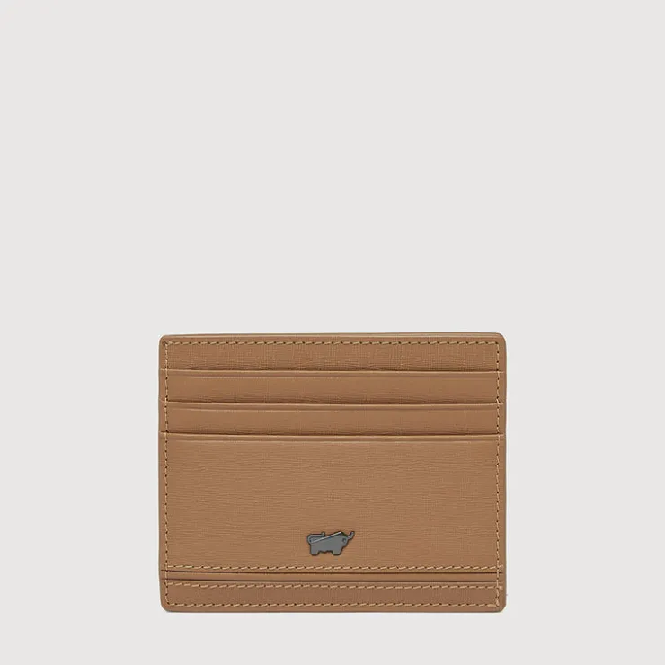 Braun Büffel Card Holders>VIKTOR FLAT CARD HOLDER