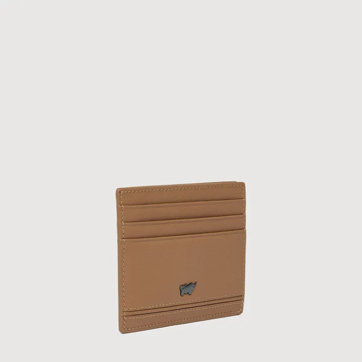 Braun Büffel Card Holders>VIKTOR FLAT CARD HOLDER