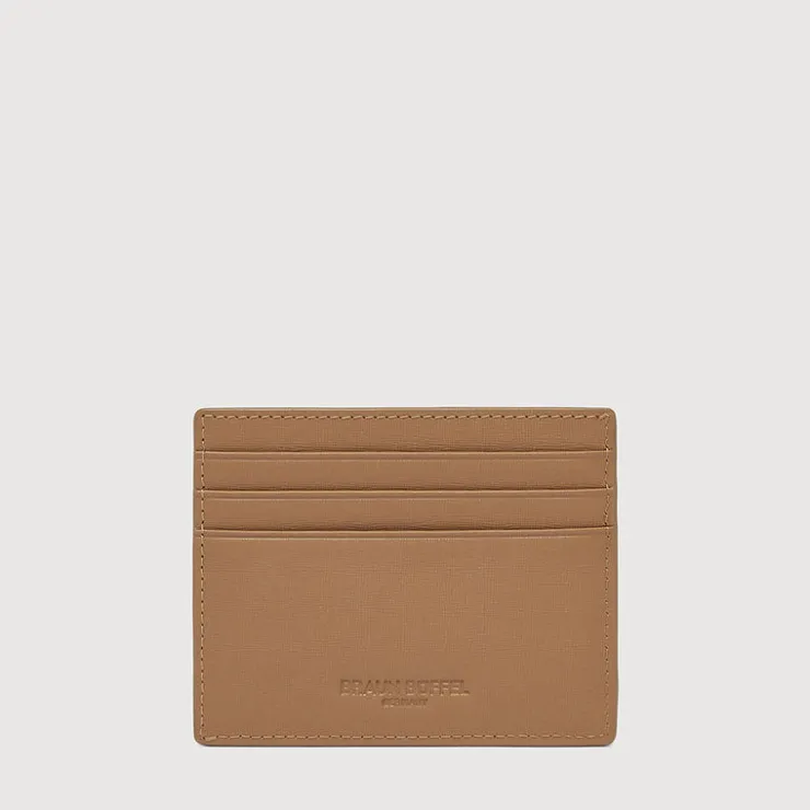 Braun Büffel Card Holders>VIKTOR FLAT CARD HOLDER