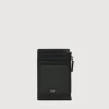 Braun Büffel Card Holders>VIKTOR FLAT CARD HOLDER WITH COIN COMPARTMENT