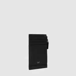 Braun Büffel Card Holders>VIKTOR FLAT CARD HOLDER WITH COIN COMPARTMENT
