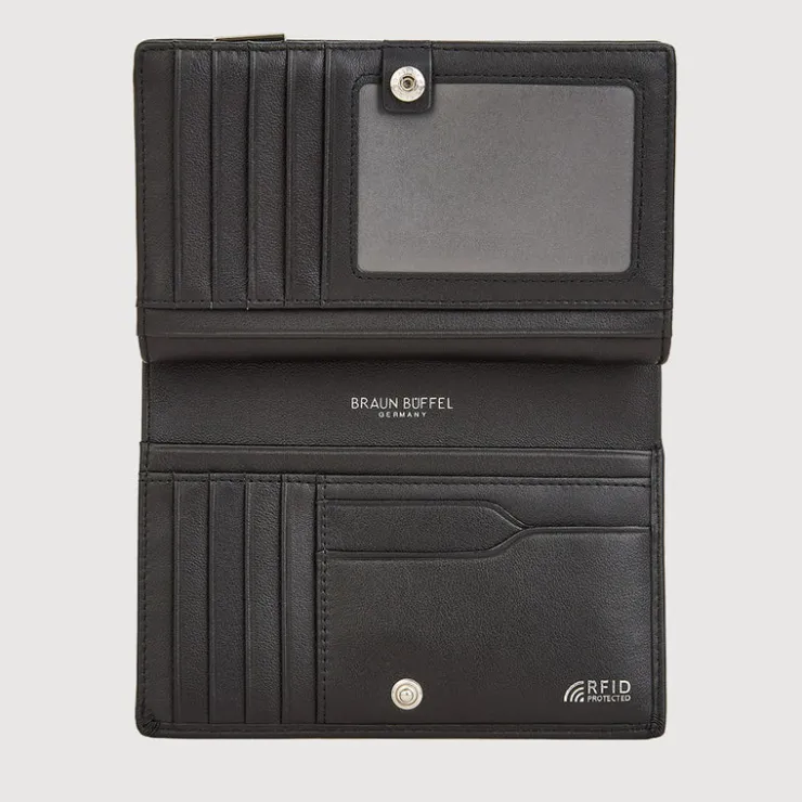 Women Braun Büffel Compact Wallets | Wallets & Small Leather Goods>X BIFOLD 3/4 WALLET WITH EXTERNAL COIN COMPARTMENT